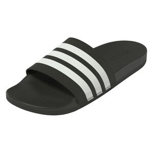 New adidas Adilette Comfort Slide Sandals Black Striped UNISEX New in Box